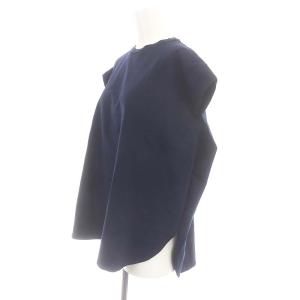 SAKULA FOLDED LINE TOP トップス カットソー プルオーバー 38 M 紺 ネイビー /SY OS