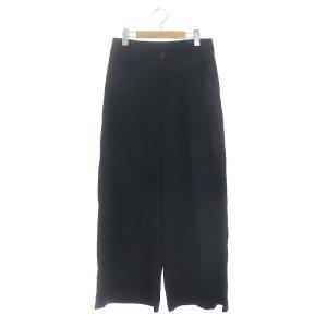 23SS リネン混タックワイドパンツ ストレッチ S 濃紺 ダークネイビー /ES OS SH PN