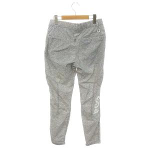 PEARLY GATES 23SS ナイロンパンツ テーパード ジッパーフライ 1 グレー /DO OS PN