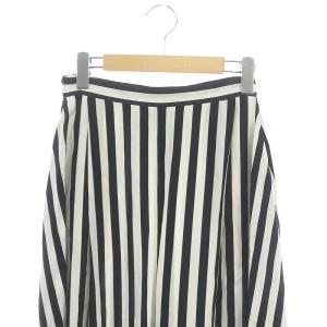 STELLA McCARTNEY ストライプ シルク バルーンパンツ 34 白 黒 600809 /HK OS PN