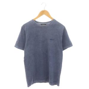 ロゴ刺繍 Tシャツ カットソー 半袖 S 紺 ネイビー /ES OS PN