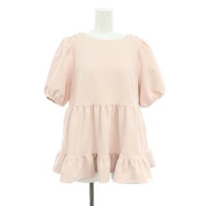 24SS Magical Stretch スズランフリルプローバー プルオーバー カットソー 半袖 バックファスナー