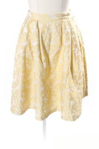 17SS FLOWER WALTZ スカート ひざ丈 フレア 花柄 0 黄 イエロー /sa0516 PN