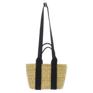 かごバッグ ハンドバッグ ショルダーバッグ 2way アイボリー 黒 ブラック /SR11 PN