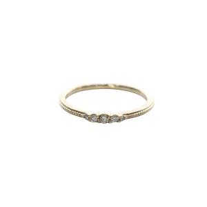 指輪 リング ダイヤモンド 0.07ct K10 9号 ゴールド /YO1