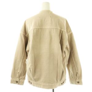 IENA カラーチノリメイクルーズブルゾン ジャケット デニム コットン 36 ベージュ /NR OS