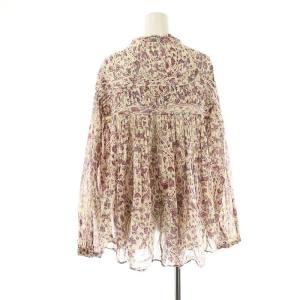 ISABEL MARANT ETOILE コットンフラワーギャザーブラウス シャツ 長袖 34 マルチカラー /DF OS