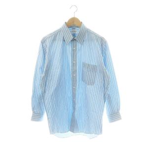 シャツ ストライプ 41-80 ライトブルー 白 /MI OS GY09