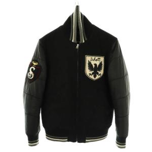 スタジャン 中綿 ウール M 黒 /MI OS GY09