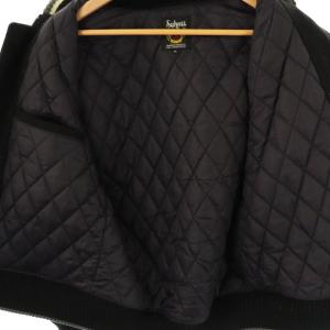 Schott スタジャン 中綿 ウール M 黒 /MI OS GY09