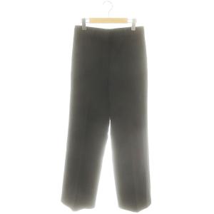 ワイドスラックス パンツ ウール 38 黒 /MI OS GY09