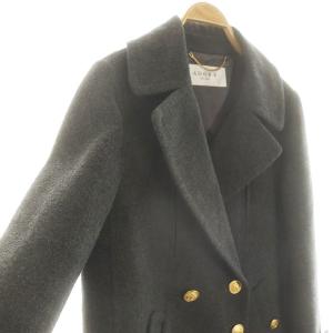 ADORE 金ボタン ウールカシミヤ Pコート 38 チャコールグレー /MI OS GY09