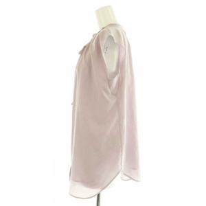 Apuweiser-riche 洗える3WAYジョーゼットブラウス シャツ フレンチスリーブ 2 ラベンダー 22217040 /NR