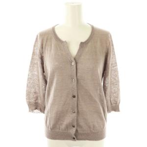 カーディガン リネン 2 ピンクグレー /ES OS FR