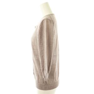 MARGARET HOWELL カーディガン リネン 2 ピンクグレー /ES OS FR