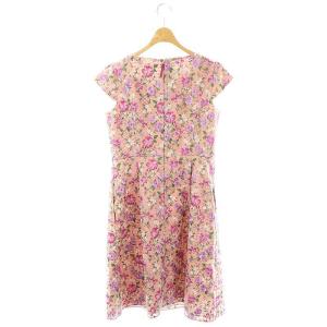 TOCCA SPRING BOUQUET ドレス ワンピース 花柄 刺繍 6 ピンク 紫 緑 白 /MI OS