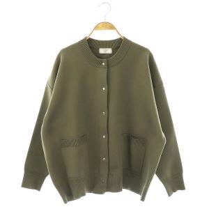 24AW ウォッシャブルPEカーディガン ニット カーキ /MI OS