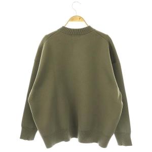 SLOBE IENA 24AW ウォッシャブルPEカーディガン ニット カーキ /MI OS