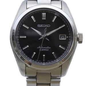 6R15-00C0 メカニカル 自動巻き 裏スケ デイト 腕時計 ブラック