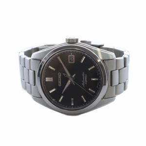 SEIKO 6R15-00C0 メカニカル 自動巻き 裏スケ デイト 腕時計 ブラック