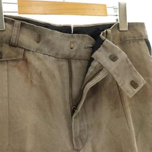 kiminori morishita カーゴパンツ ワイド リネン混 4/46 茶 /MI OS FR