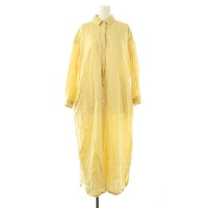 リネンバックタックシャツワンピース ロング One イエロー /DF OS AX