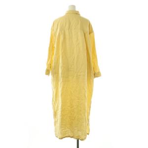 URBAN RESEARCH DOORS リネンバックタックシャツワンピース ロング One イエロー /DF OS AX