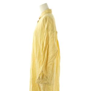 URBAN RESEARCH DOORS リネンバックタックシャツワンピース ロング One イエロー /DF OS AX