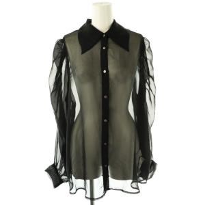 シアーシャツ ブラウス F 黒 /MI OS AX