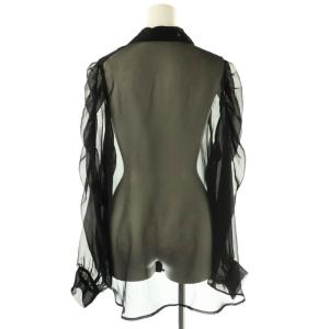 HARE シアーシャツ ブラウス F 黒 /MI OS AX