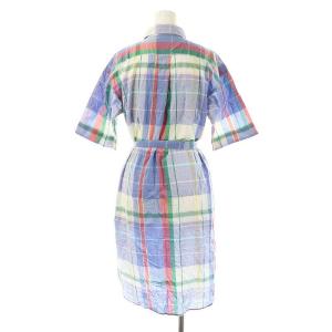 POLO RALPH LAUREN シャツワンピース チェック ウエストリボン付き 2 マルチカラー /MI OS AX