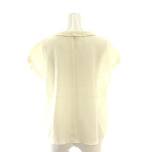 BALLSEY 24SS ポリエステルレーヨンカラミフレンチスリーブブラウス 36 アイボリー /DO OS