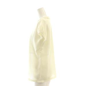 BALLSEY 24SS ポリエステルレーヨンカラミフレンチスリーブブラウス 36 アイボリー /DO OS