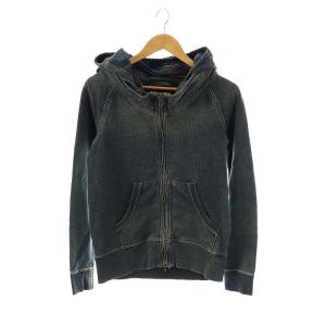 ザユニオンフォーワーカーズ パーカー ジップアップ デニム S 紺 ネイビー /AT OS AX