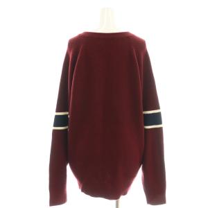 Lightning Bolt ニット セーター ワンポイント ロゴ L 赤 レッド /SS OS AX