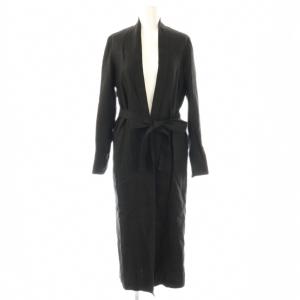 リネン ロングコート スプリングコート 00 ブラック /ES OS