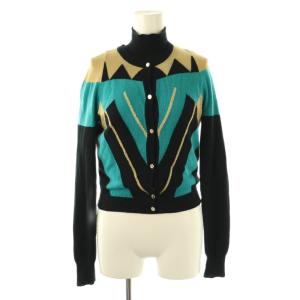 COLLECTION カシミヤ 総柄 アンサンブル ニット 40 マルチカラー /DF OS GY14
