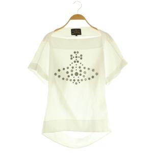 Vivienne Westwood スタッズ オーブ Tシャツ カットソー 半袖 コットン S 白 /NR