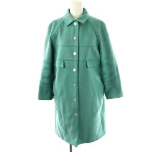 COLLECTION メデューサスナップボタン ロングコート アウター 40 ブルーグリーン /CX OS