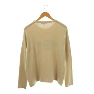 EMPORIO ARMANI ロゴプルオーバーニット セーター I46 ベージュ /DO OS GY14