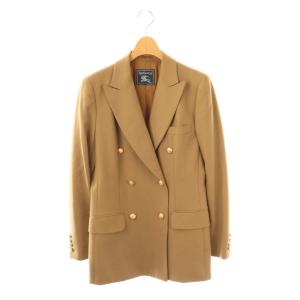 ウールカシミヤダブル金ボタンテーラードジャケット 38 ベージュ