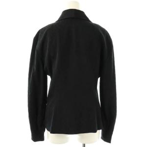 Christian Dior レオパード ジャガード ジャケット 総裏地 9 紺 ネイビー /CX OS GY14