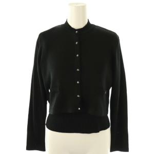 アンサンブル ロゴラメ 半袖ニット カットソー カーディガン 9R ブラック /DO OS GY14