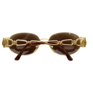 VERSACE メデューサ サングラス 金色 ゴールドカラー 茶 ブラウン MOD.S33 /SS OS GY14