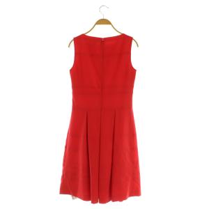LAUREN RALPH LAUREN DRESS ノースリーブ ワンピース 膝丈 2 レッド /MY OS GY14