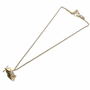 SWAROVSKI ネックレス ペンダント 飛行機モチーフ ゴールド色 /YO17 GY14