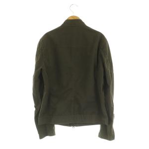 BURBERRY BLACK LABEL ブルゾン ジャケット ジップアップ バンドカラー M カーキ /MY OS GY14