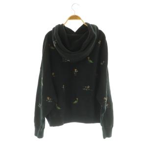 POLO RALPH LAUREN ポロベア 刺繍 プルオーバーパーカー スウェット オーバーサイズ 裏起毛 M ブラック /MY OS GY14