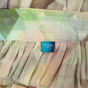 PAUL SMITH 総柄 スカート ロング フレア ギャザー 44L マルチカラー /MY OS GY14