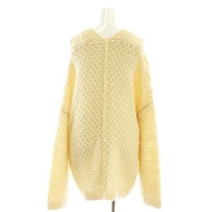 nest Robe 23AW ペルーニットポップコーンケーブルカーディガン 前開きトッパー F アイボリー /AT OS